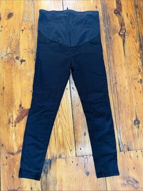 Black Maternity Skinny Black Office Pants with Support Panel Size medium